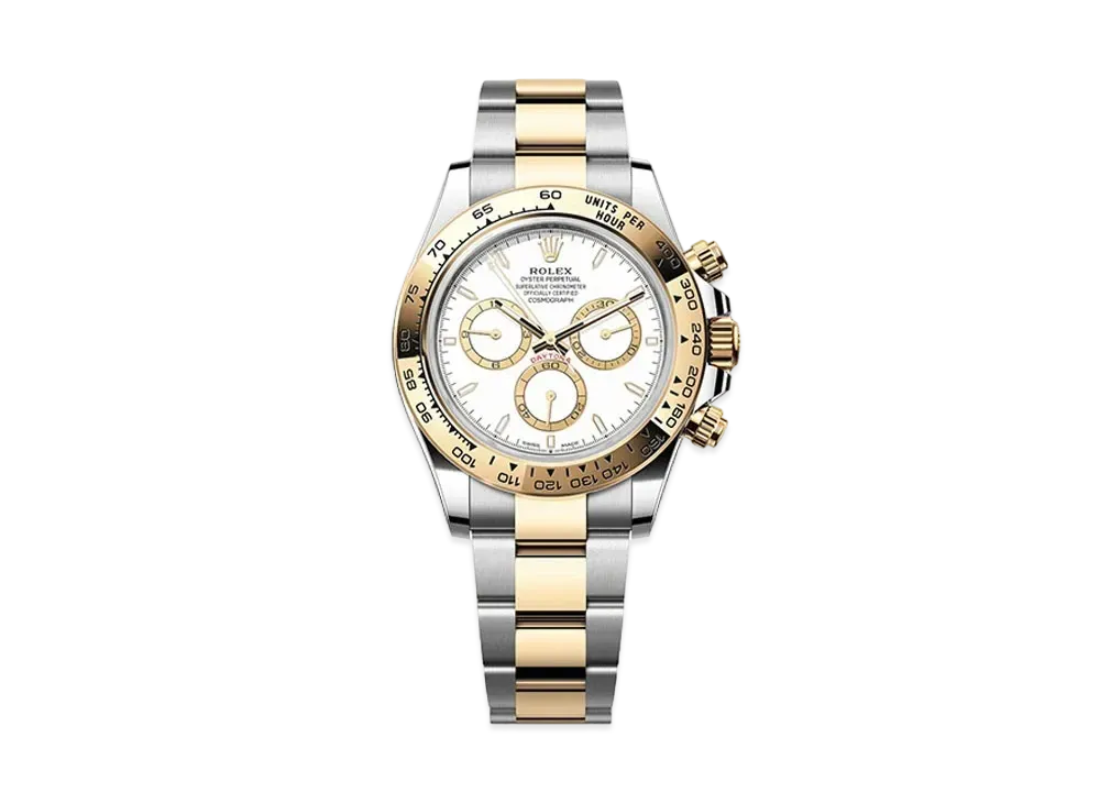ROLEX Cosmograph Daytona Oyster 40mm "White/Oyster Steel/Yellow Gold" 126503