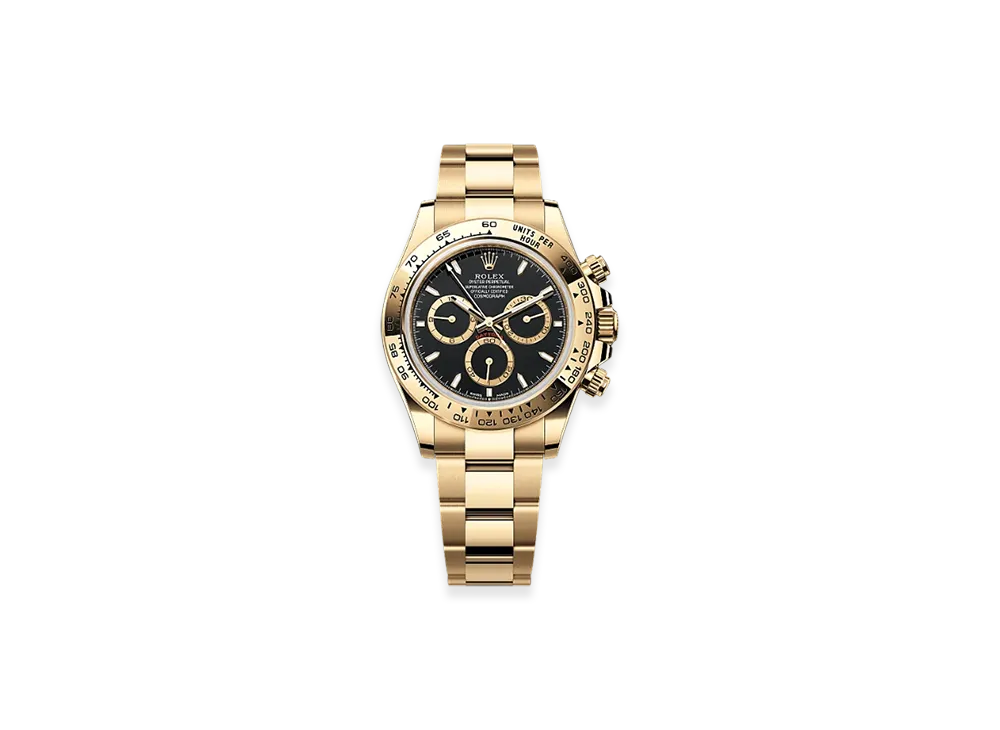 ROLEX Cosmograph Daytona 40mm Yellow Gold 126508 "Black"