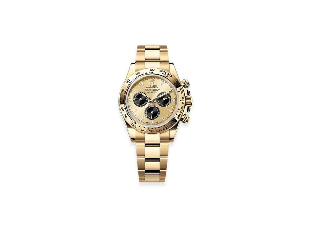 ROLEX Cosmograph Daytona 40mm Yellow Gold 126508 "Golden Bright Black"