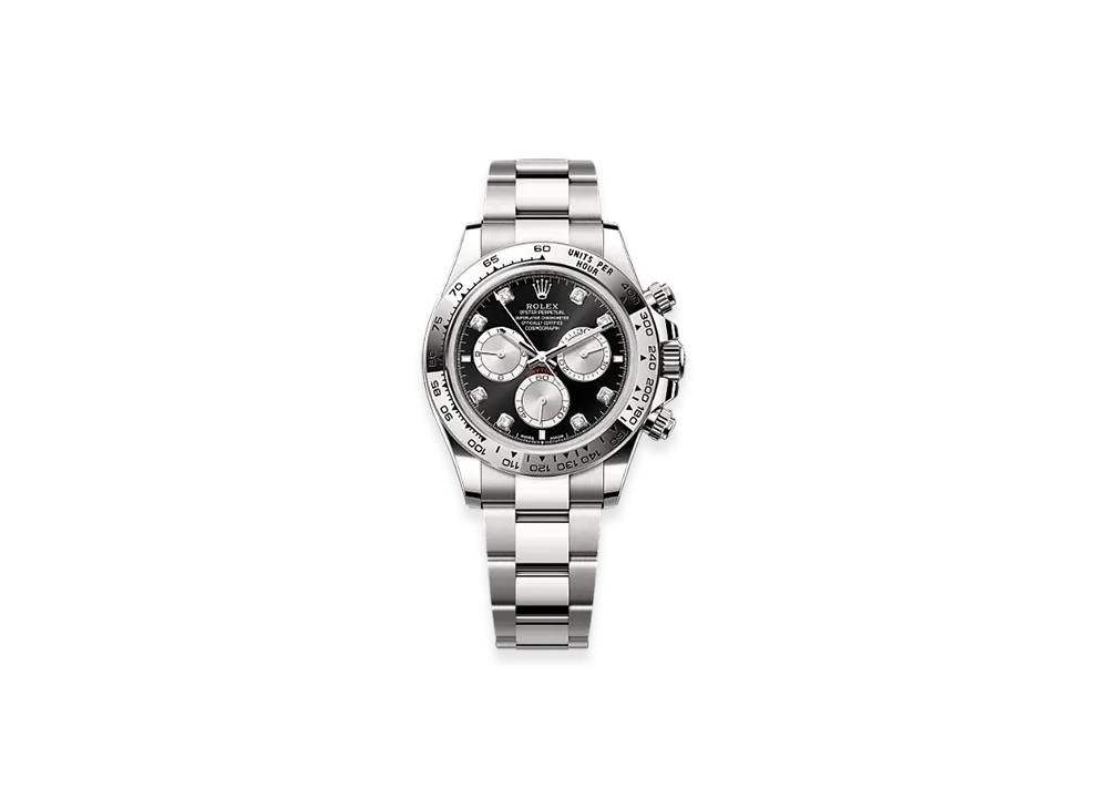 ROLEX Cosmograph Daytona 40mm White Gold 126509 "Bright Black/Steel"
