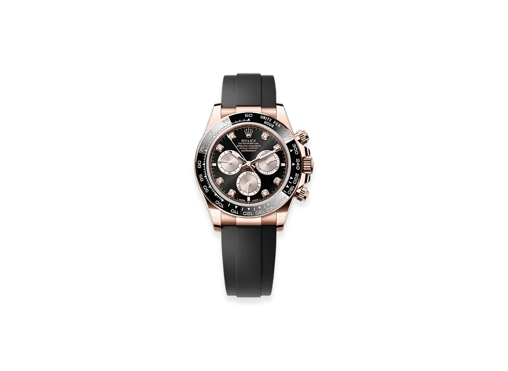 ROLEX Cosmograph Daytona 40mm Everose Gold 126515LN "Bright Black/Sundust"