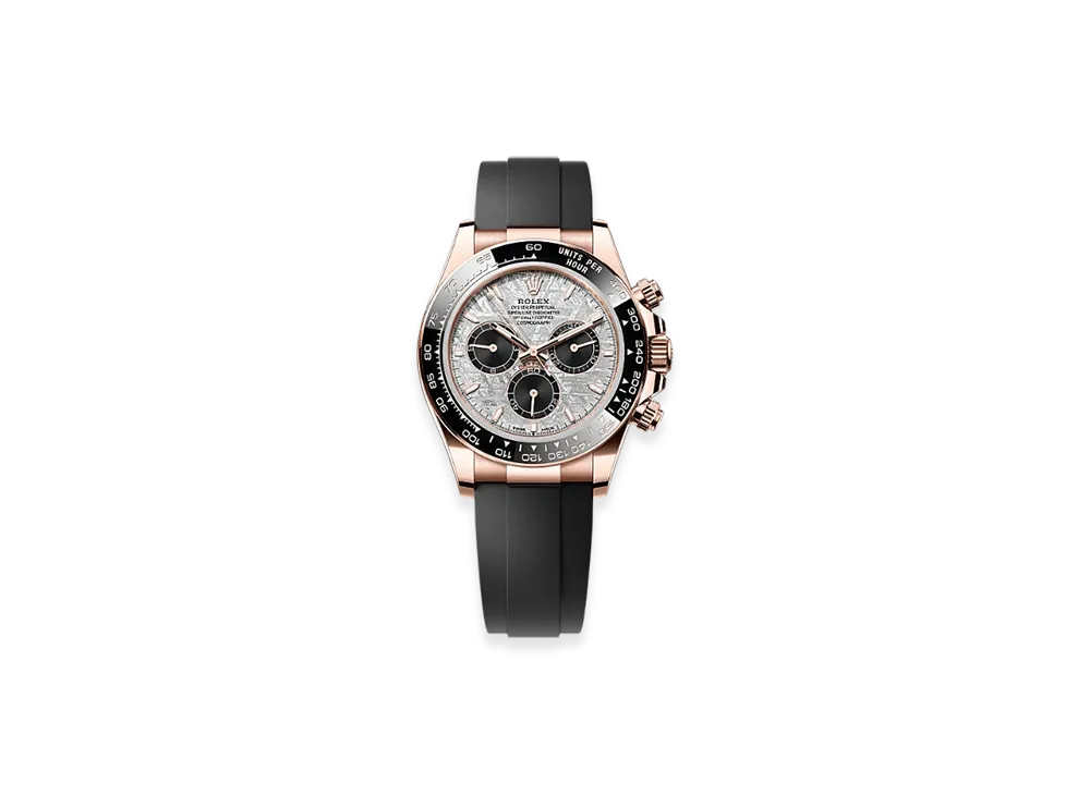 ROLEX Cosmograph Daytona 40mm Everose Gold 126515LN "Meteorite/Black"