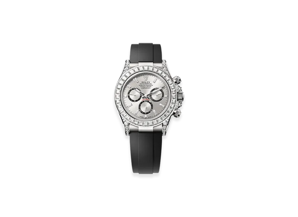ROLEX Cosmograph Daytona 40mm White Gold Diamond 126539TBR "Steel"