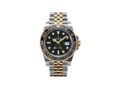 ROLEX GMT Master II Oyster 40mm "Black/Oyster Steel/Yellow Gold" 126713GRNR