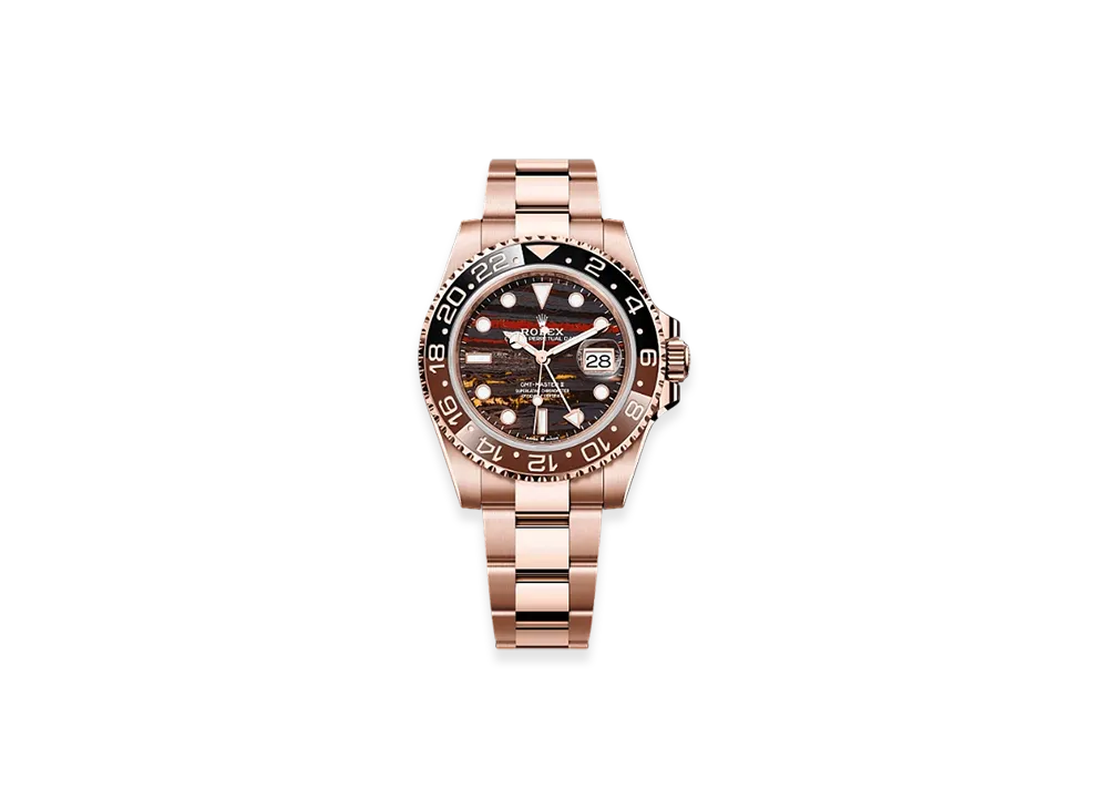 ROLEX GMT-Master II 40mm Everose Gold 126715CHNR "Tiger Iron"