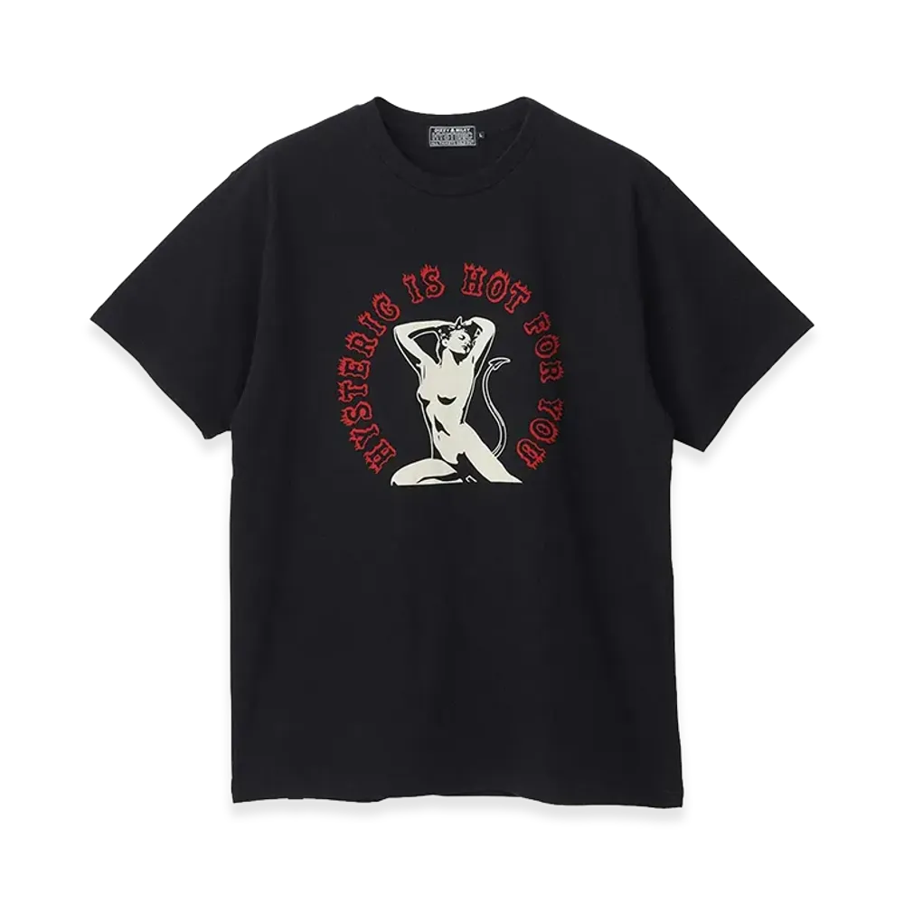 HYSTERIC GLAMOUR Hot For You T-Shirt "Black"