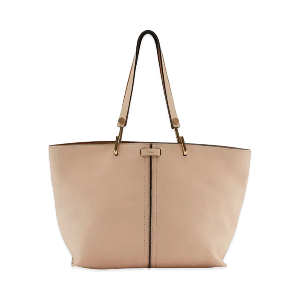 Chloe KERI Leather Tote Bag "Beige"