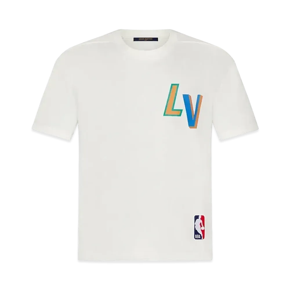 Louis Vuitton Lvxnba Front-And-Back Letters Print T-Shirt