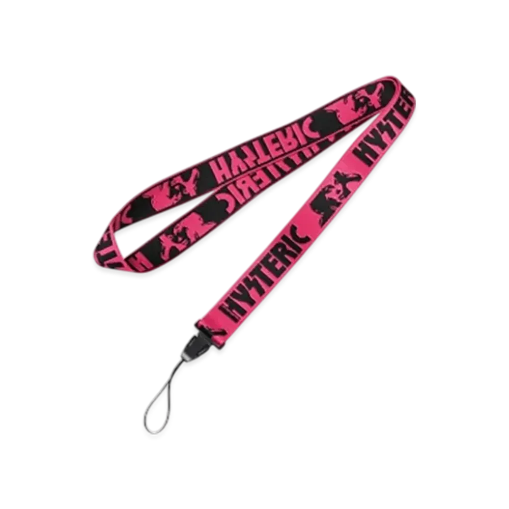 HYSTERIC GLAMOUR Fes Logo Neck Strap "Pink"