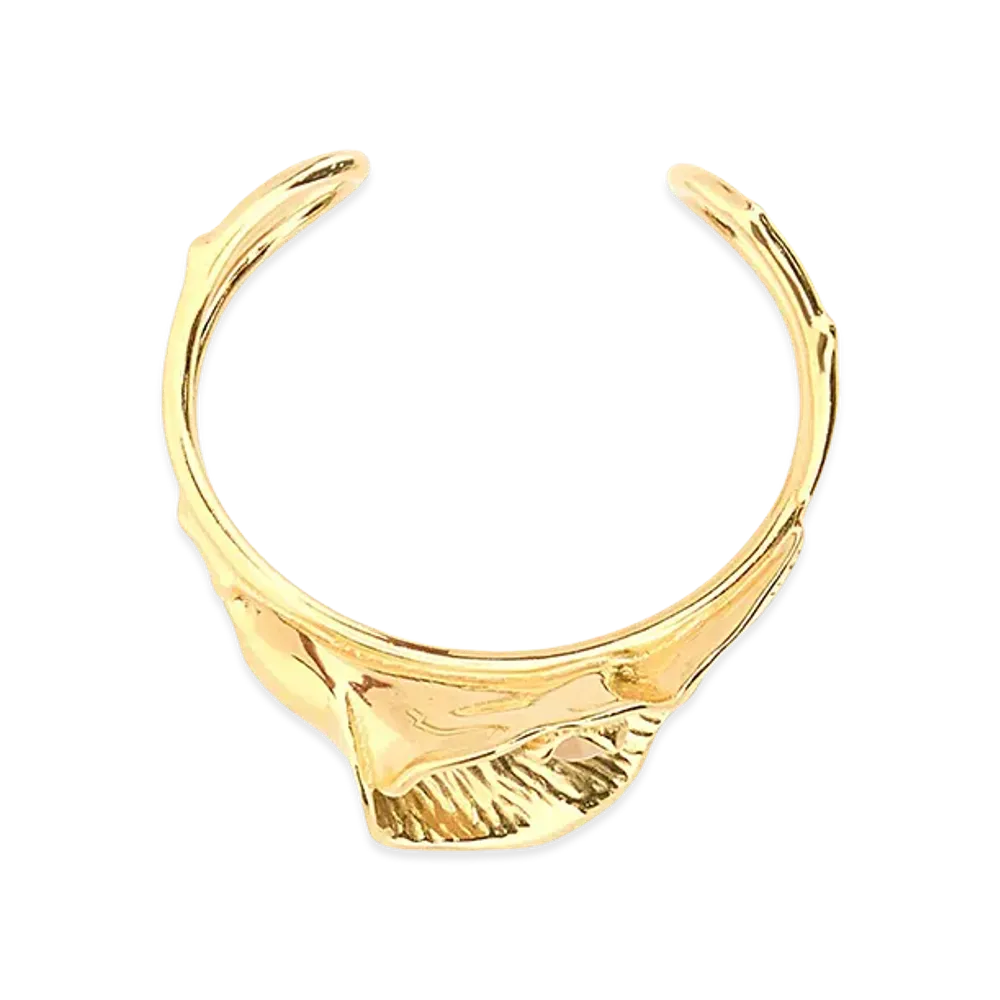 Chloe Women's Metal Flower Soul Bracelet "Gold"