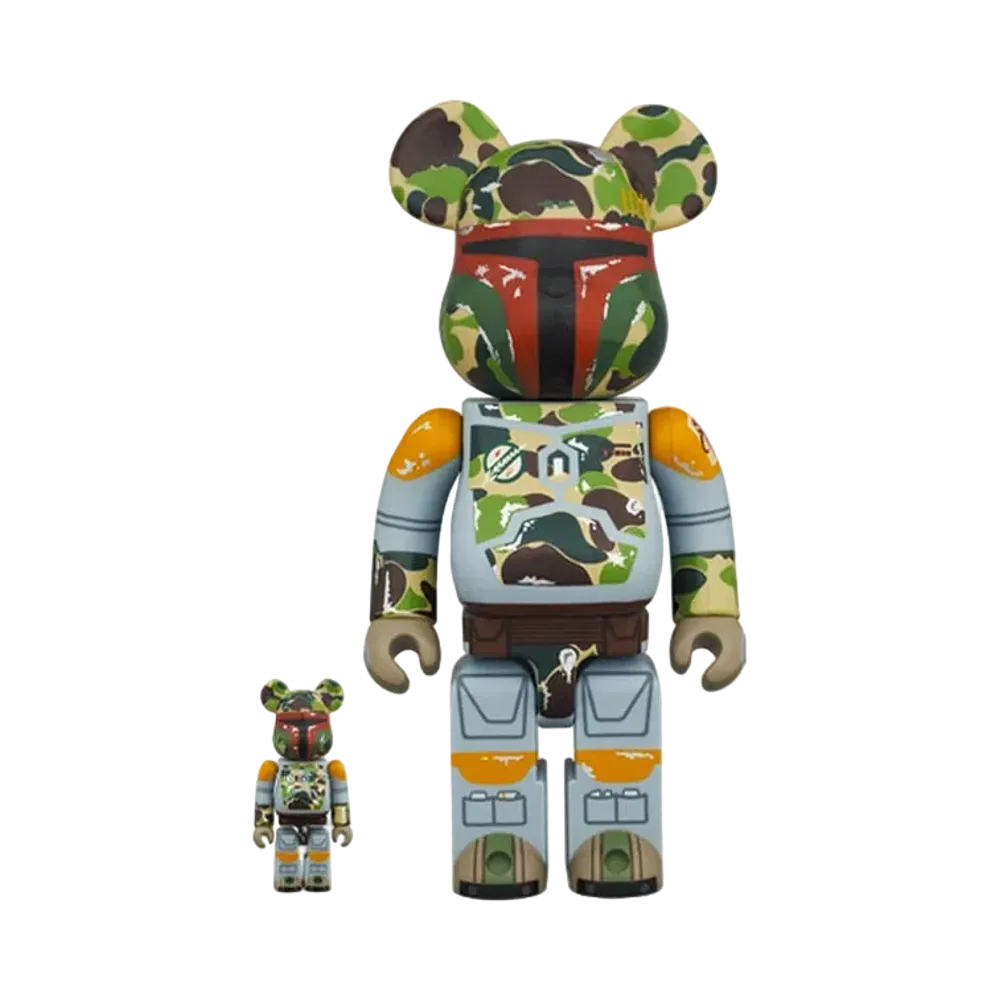 Bearbrick BAPE x STAR WARS BOBA FETT 100% & 400%