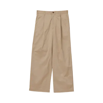 Graphpaper Westpoint Chino Wide Straight Trousers "Beigh"