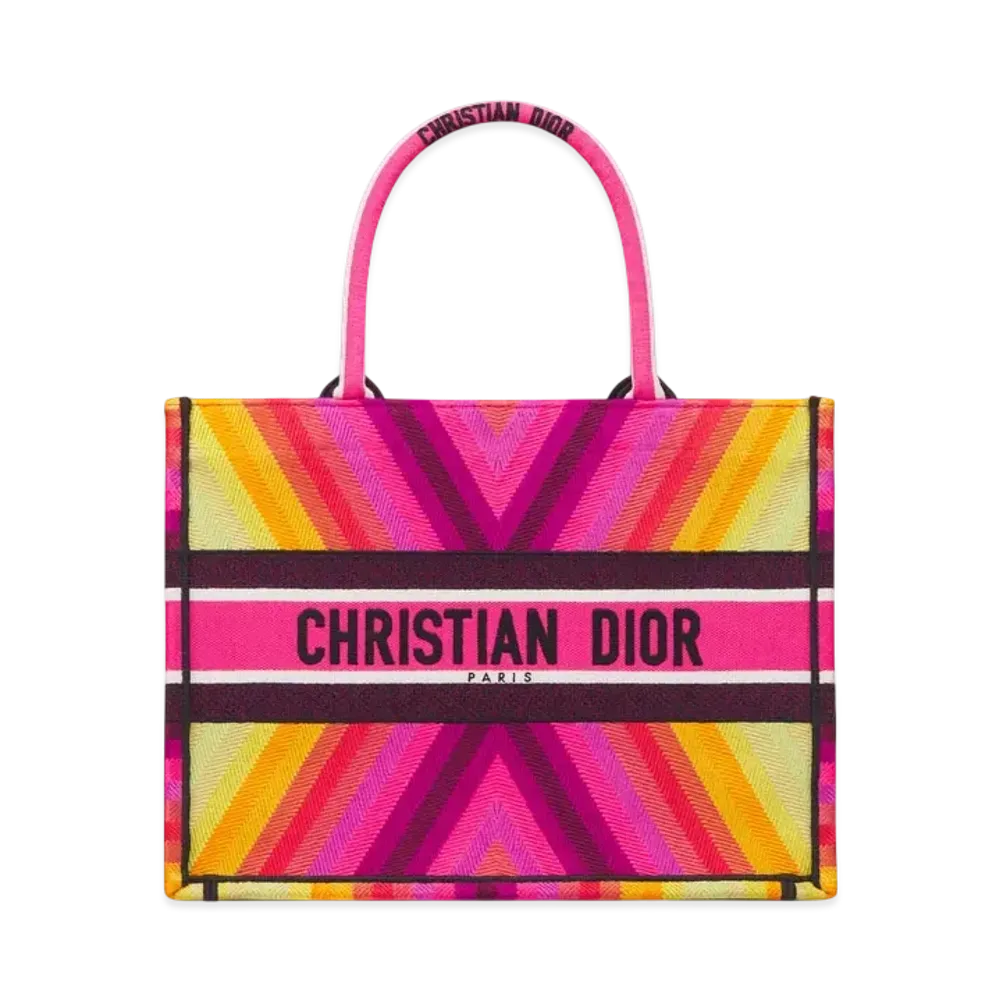 Dior Miss Dior Medium Dior Book Tote Dior Bayadere Multicolor Embroidery (36 x 27.5 x 16.5 cm) "Colorful"