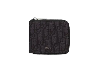 Dior Zip Wallet Dior Oblique Jacquard "Black"