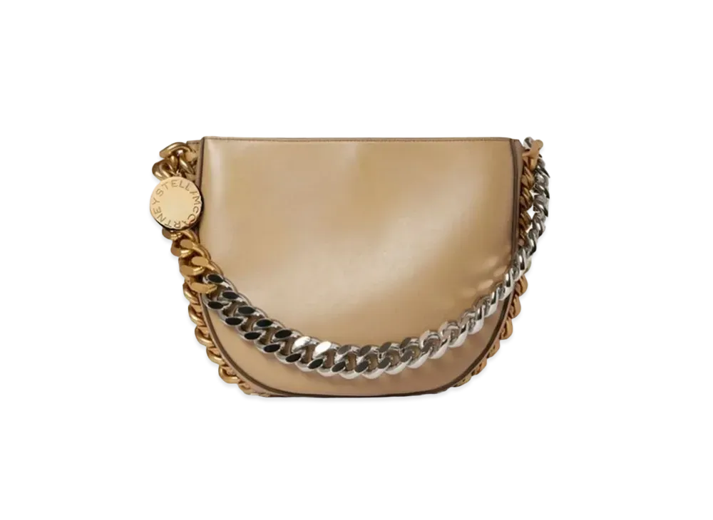 Stella McCartney Frayme Medium Shoulder Bag "Sand"