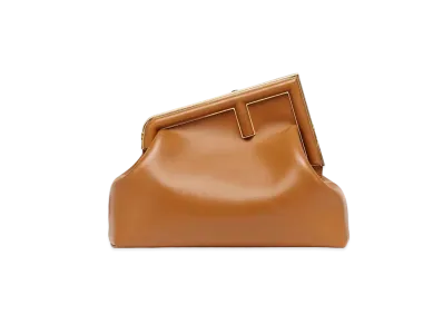 FENDI First Medium Leather Bag "Brown"