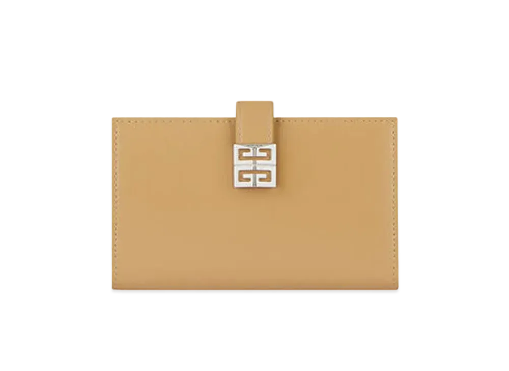 GIVENCHY 4G Wallet in Box Leather "Cappuccino Beige"
