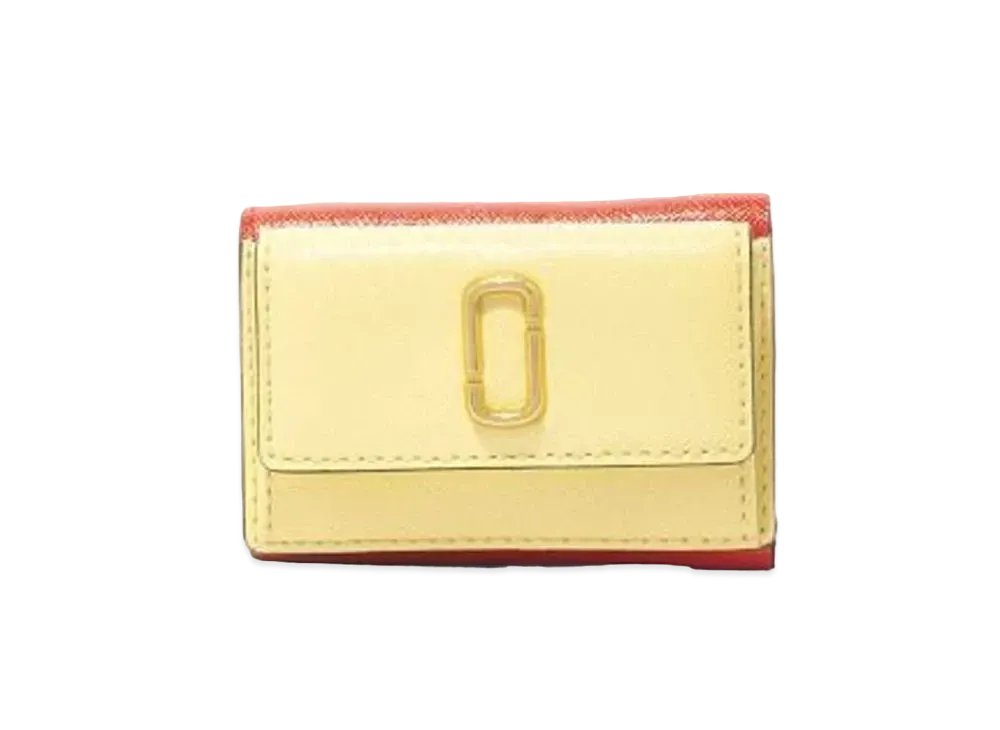 Marc Jacobs The Snapshot Mini Trifold "Pastel Yellow Multi"