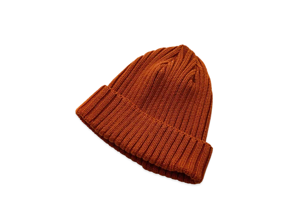 THE REAL McCOY'S COTTON BRONSON KNIT CAP "Orange"