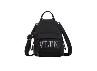 Valentino Neon VLTN Nylon Mini Backpack "Black/Multicolor"