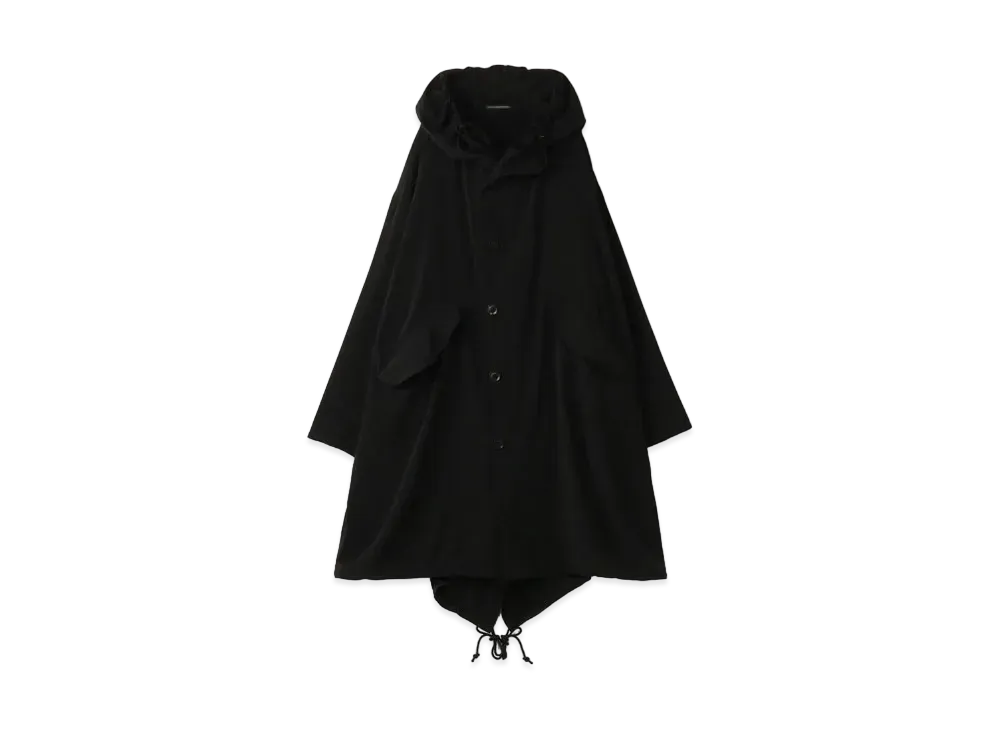 Yohji Yamamoto Y's DECYNE FISHTAILED PARKA "Black"
