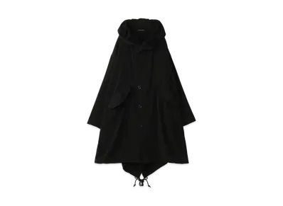 Yohji Yamamoto Y's DECYNE FISHTAILED PARKA "Black"
