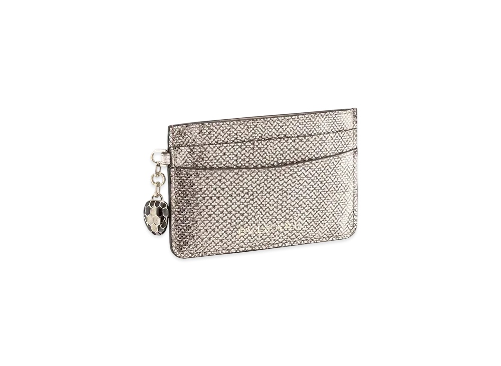 BVLGARI Serpenti Forever Card Holder "Beige"