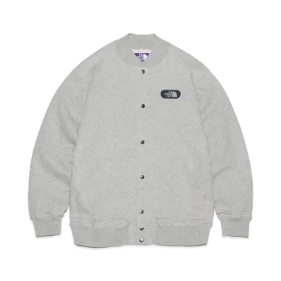 The North Face PURPLE LABEL 11oz Snap Cardigan "Mix Gray"
