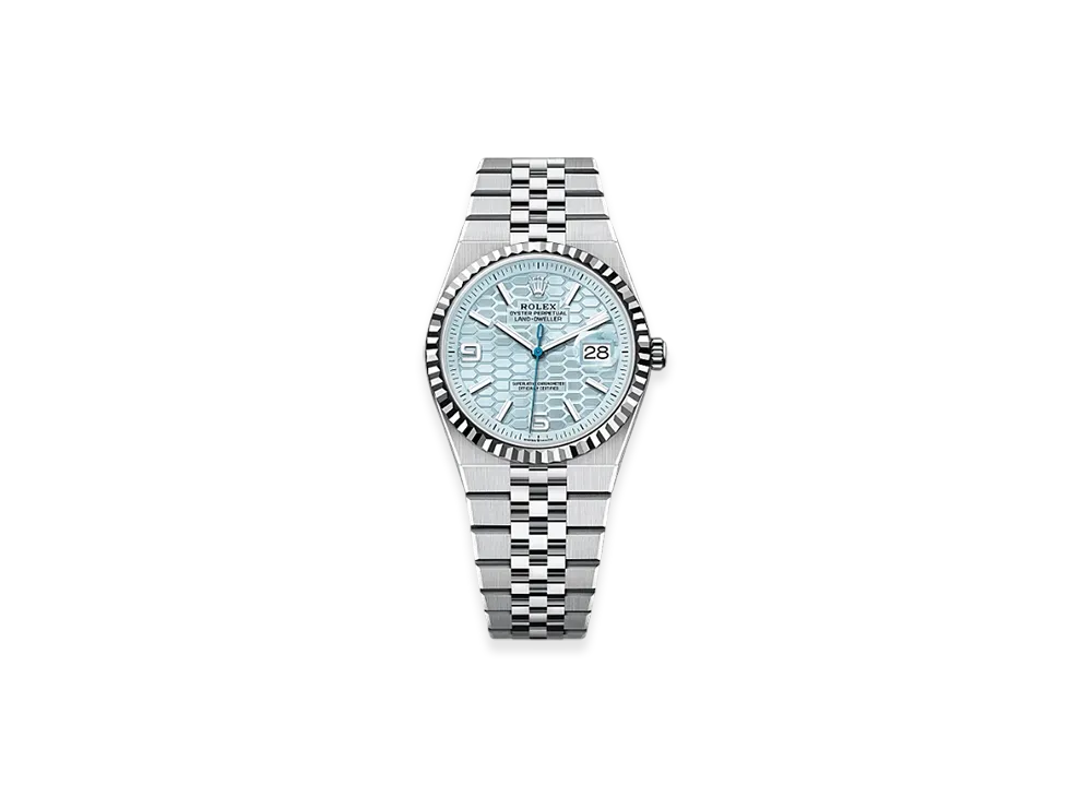 ROLEX Land-Dweller 36mm Platinum 127236 "Ice Blue"