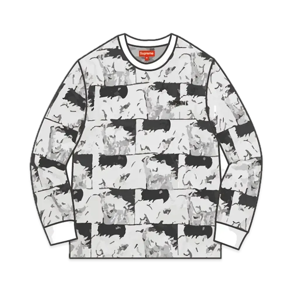 Supreme x AKIRA Syringe Jacquard LS Top "White"