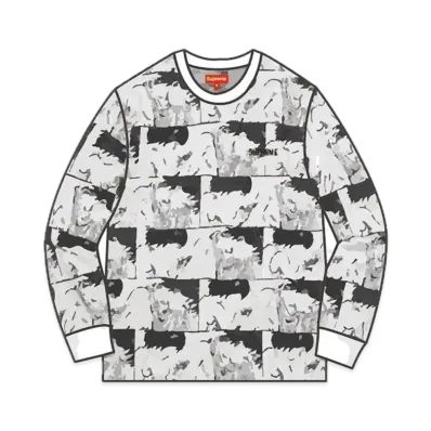 Supreme x AKIRA Syringe Jacquard LS Top "White"