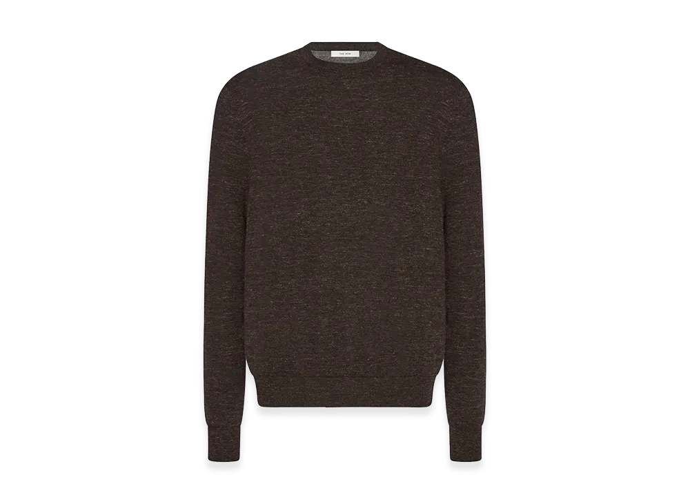 The Row Botero Cashmere, Silk and Linen Top "Chocolate"