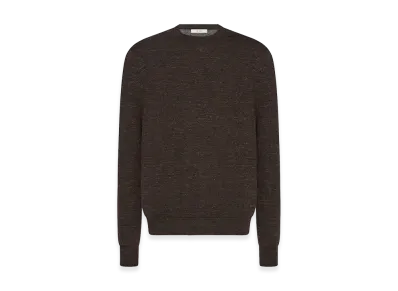 The Row Botero Cashmere, Silk and Linen Top "Chocolate"