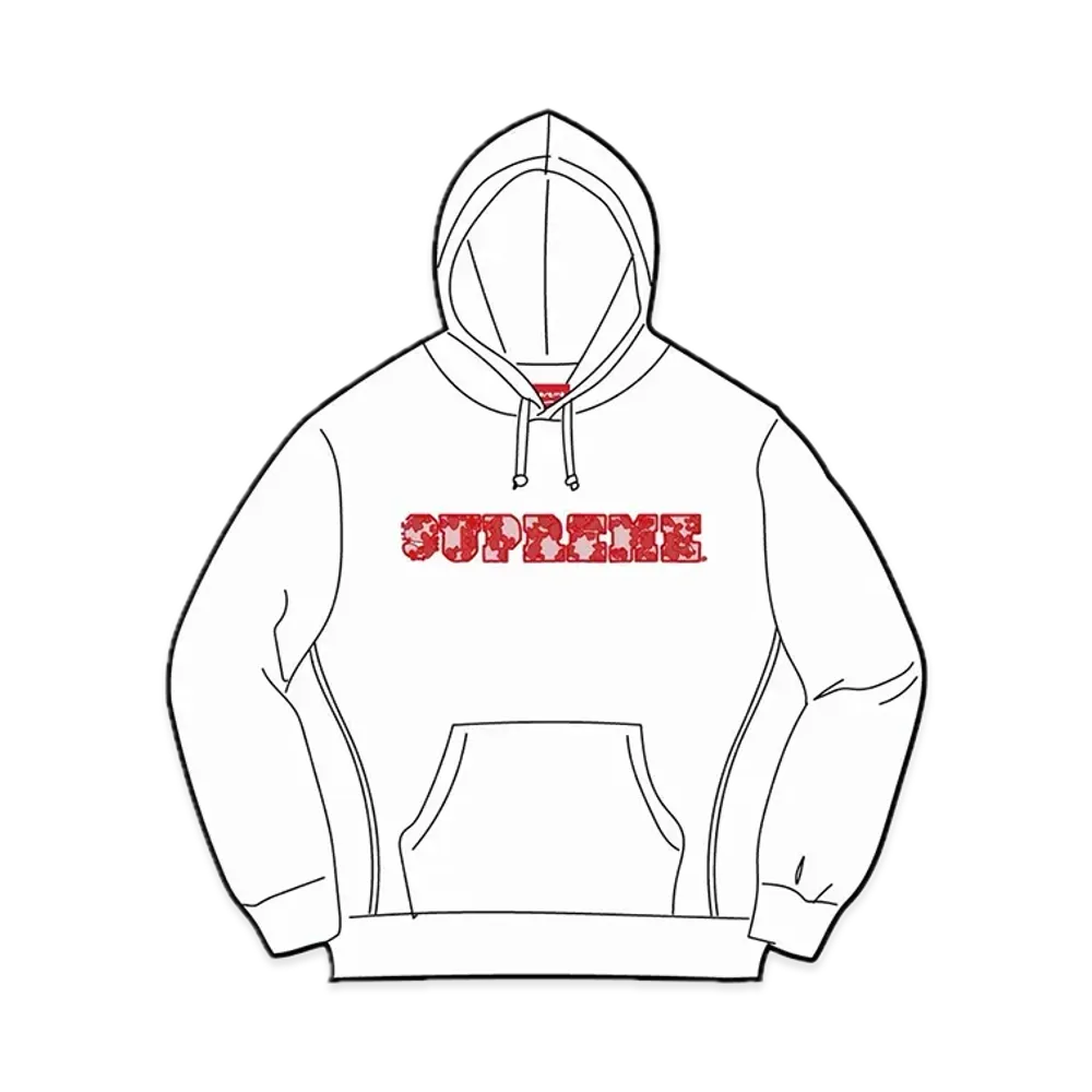 Supreme Lace Hooded Sweatshirt "White"