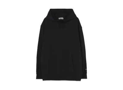 Yohji Yamamoto Pour Homme 30/10 FLEECE CUFF SIGNATURE PRINT HOODIE "Black"
