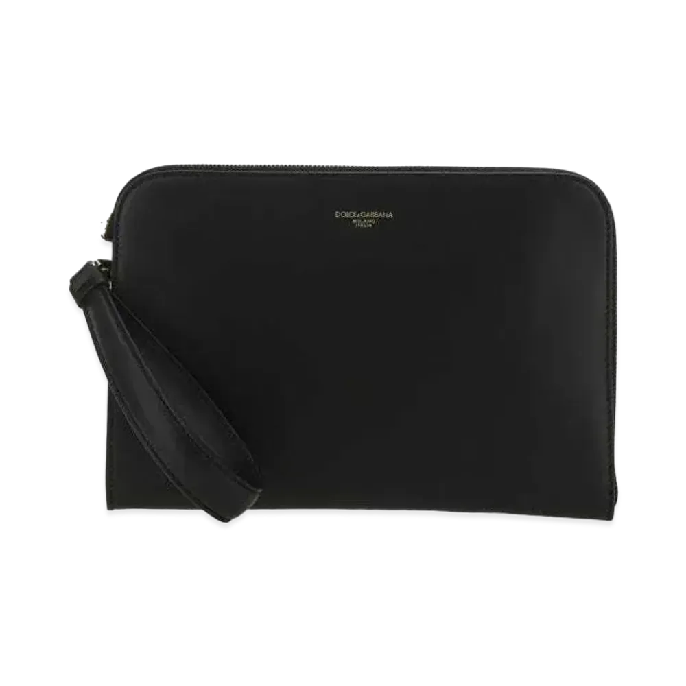 Dolce&Gabbana Mon-Reale Pochette Calfskin Logo "Black"