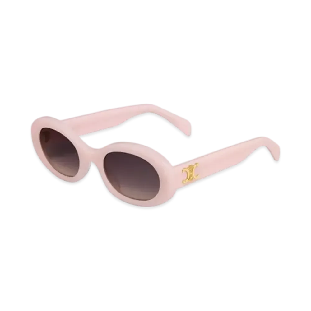 CELINE Triomphe 01 Sunglasses in Acetate "Milky Pastel Rose"