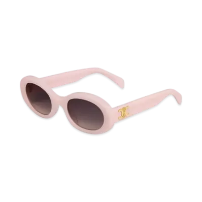 CELINE Triomphe 01 Sunglasses in Acetate "Milky Pastel Rose"