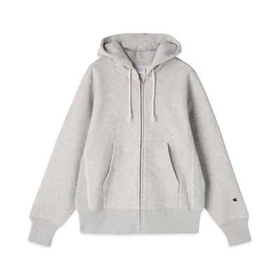 Champion Reverse Weave Zip Hooded Sweatshirt "Silver Grey"