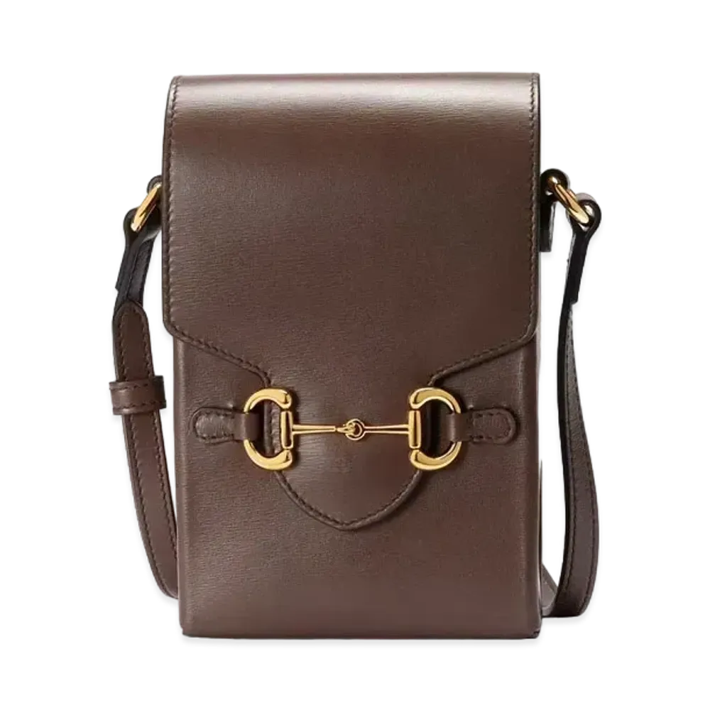 GUCCI Horsebit 1955 Mini Bag "Brown"