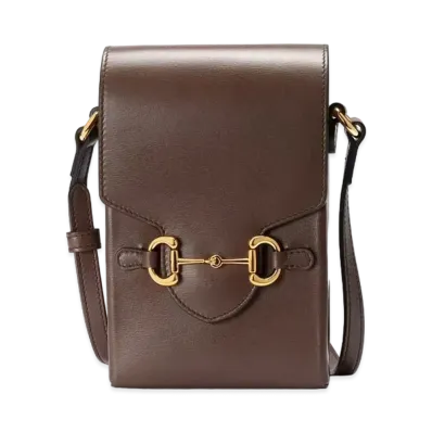 GUCCI Horsebit 1955 Mini Bag "Brown"
