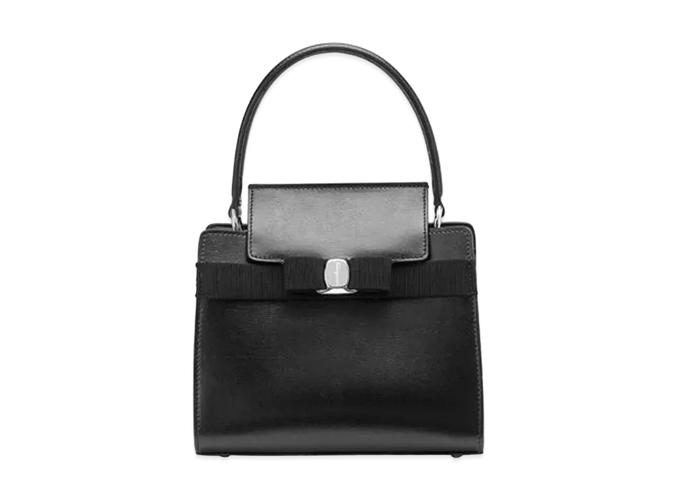 Salvatore Ferragamo Vara Bow Handbag (S) "Black"