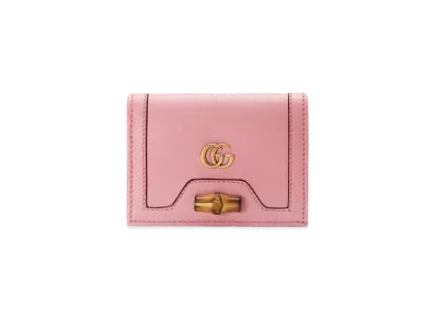 GUCCI Diana Card Case Wallet "Pastel Pink"