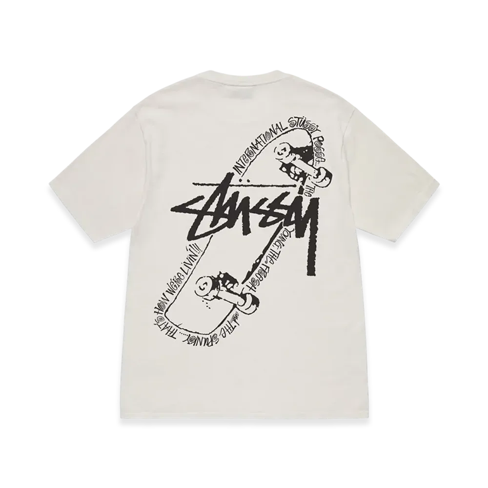 Stussy Skate Posse Pigment Dyed Tee "Natural"