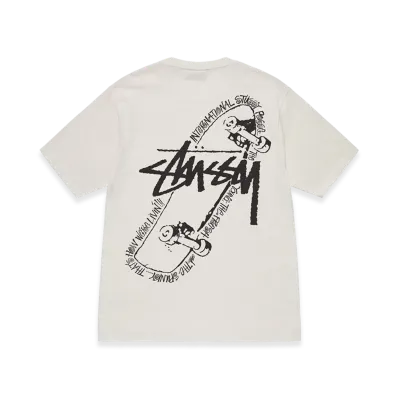 Stussy Skate Posse Pigment Dyed Tee "Natural"
