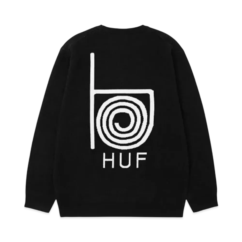 HUF Winter 24 Modal Sweater "Black"