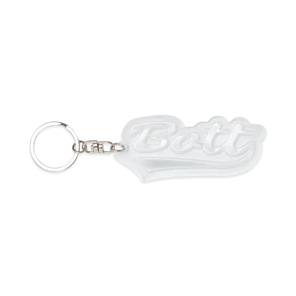 BoTT Script Logo Reflective Keychain "ReflectiveSilver"