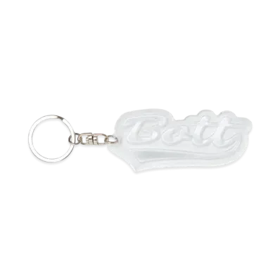 BoTT Script Logo Reflective Keychain "ReflectiveSilver"