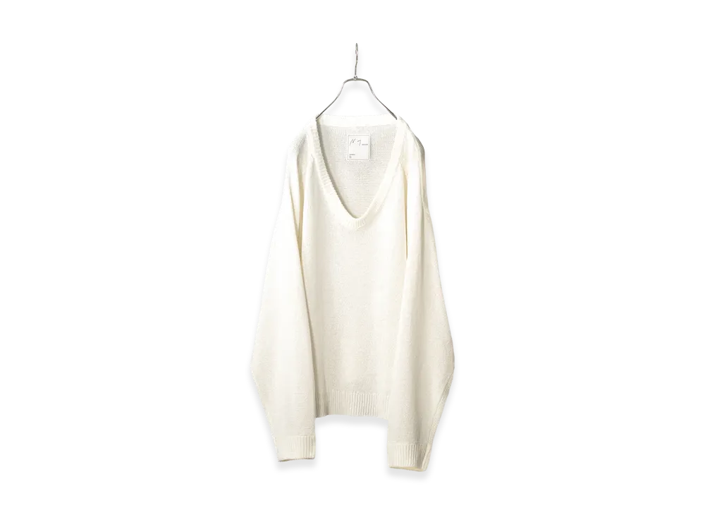 ANCELLM UV Neck Knit "White"