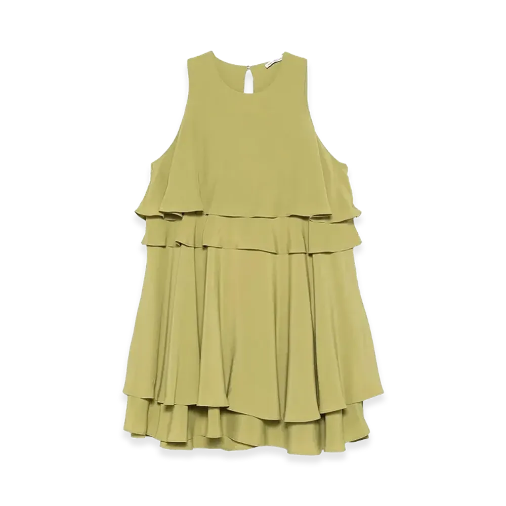 AMI PARIS Mini Sleevless Dress "Green"